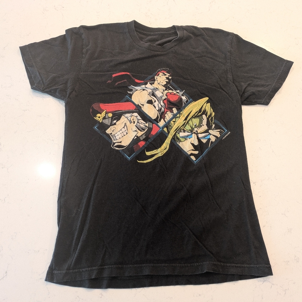 Capcom Pro Tour Street Fighter V EVO T-Shirt Mens Small 90's Throwback Shirt